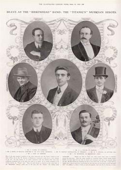 La orquesta del Titanic © Dominio Público. Wikipedia.